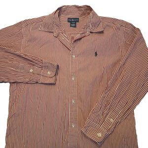 Ralph Lauren Men's XL  Striped Long Sleeve Button Up Down Shirt